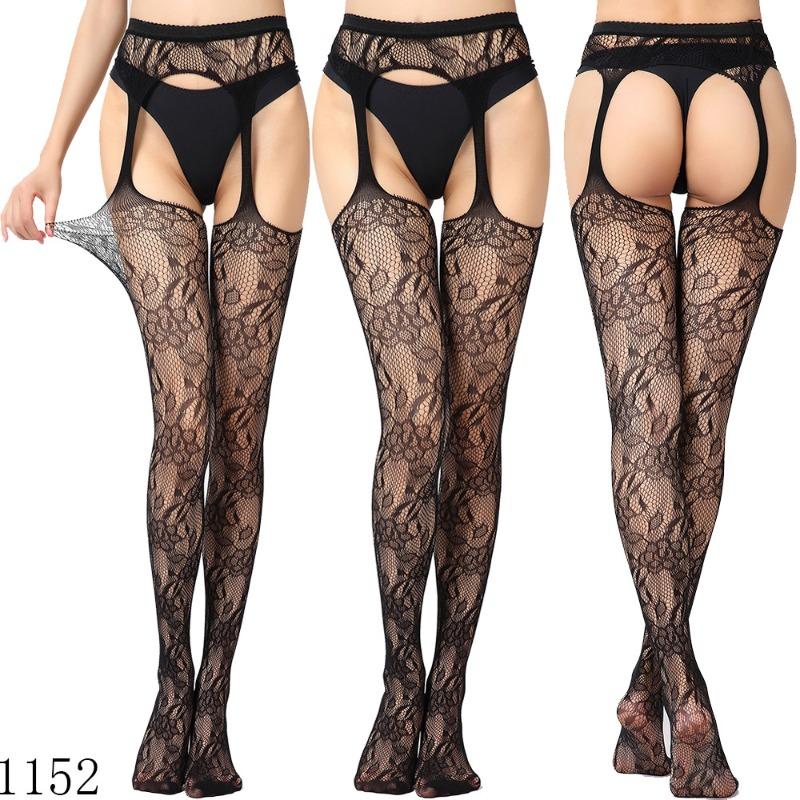 Sex Underwear Sexy Large Size Garters High-end Thickened Sexy Women's Sex Stockings, Suspender Panties Net Socks