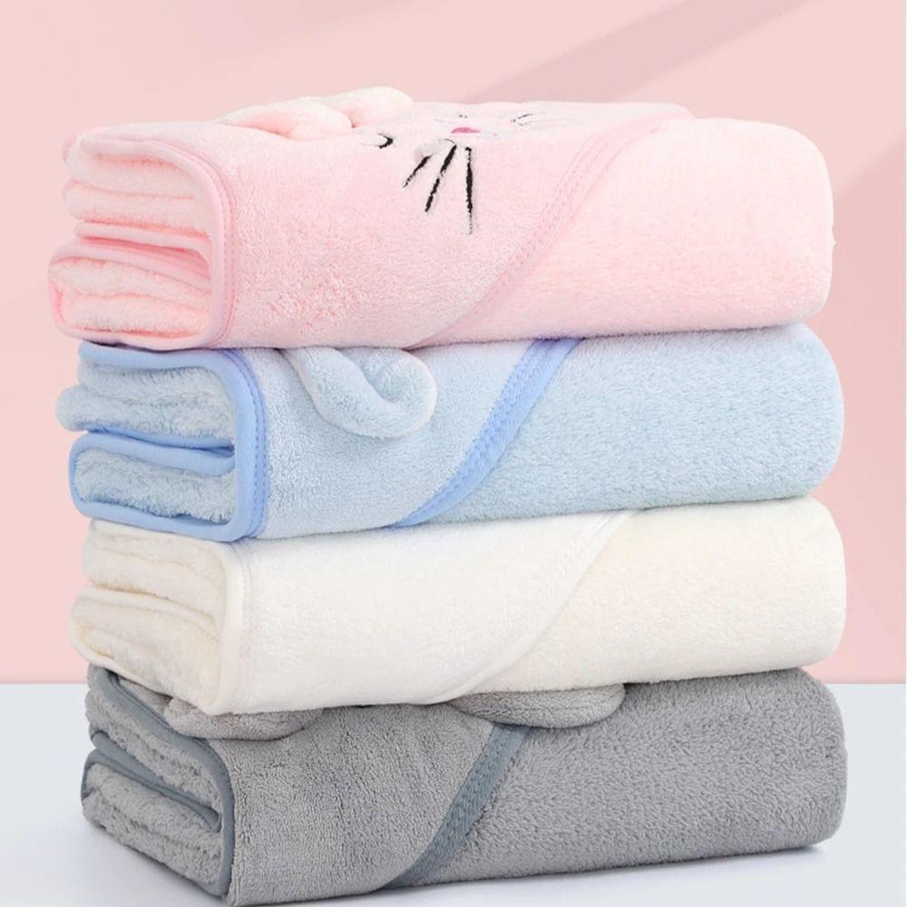 80x80cm Newborn Towel Hooded Toddler Bathrobe Sleeping Swaddle Wrap Baby Bath Towels  Boys