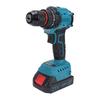 Electric Drill Screwdriver Brushless Motor Multifunctional Cordless Power Drill 2 Speed Modes 2 Battery 1 Charger UK