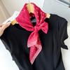 Korean Decorative Scarf Scarf Summer Scarf Square Scarf High-end Thin Style Xiliya Printed Square Scarf Tied Hair Strap