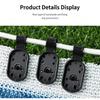 Black Plastic Shade Cloth Clips for Sun Cover Fabric, Clip-On Holders for Yard Cover Cloth, Home Growing Projects and Plant Row Cover Work, 100 Piece