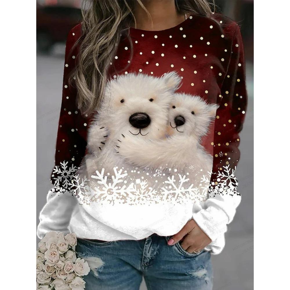 Hanorac pentru damă Hanorac cu imprimeu 3d pentru câini Hanorac cu cap cu gât la modă pentru femei Transpirații animale Kawaii Trening pentru femei Paltoane pentru fete Sudadera