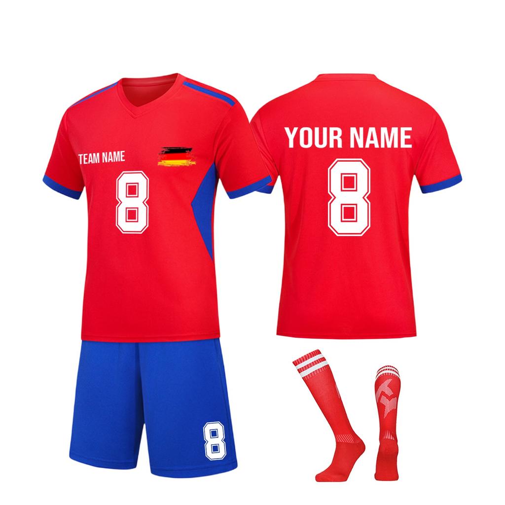 DIY Custom Adult And Children Three-piece Football Uniforms