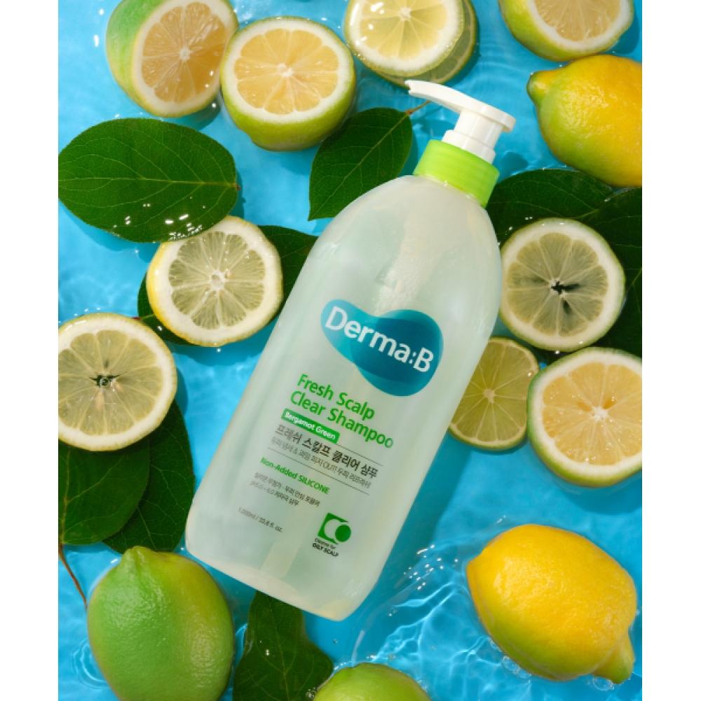 Dermab Fresh Шампунь для очищения кожи головы Бергамот Зеленый 1000 мл NONE