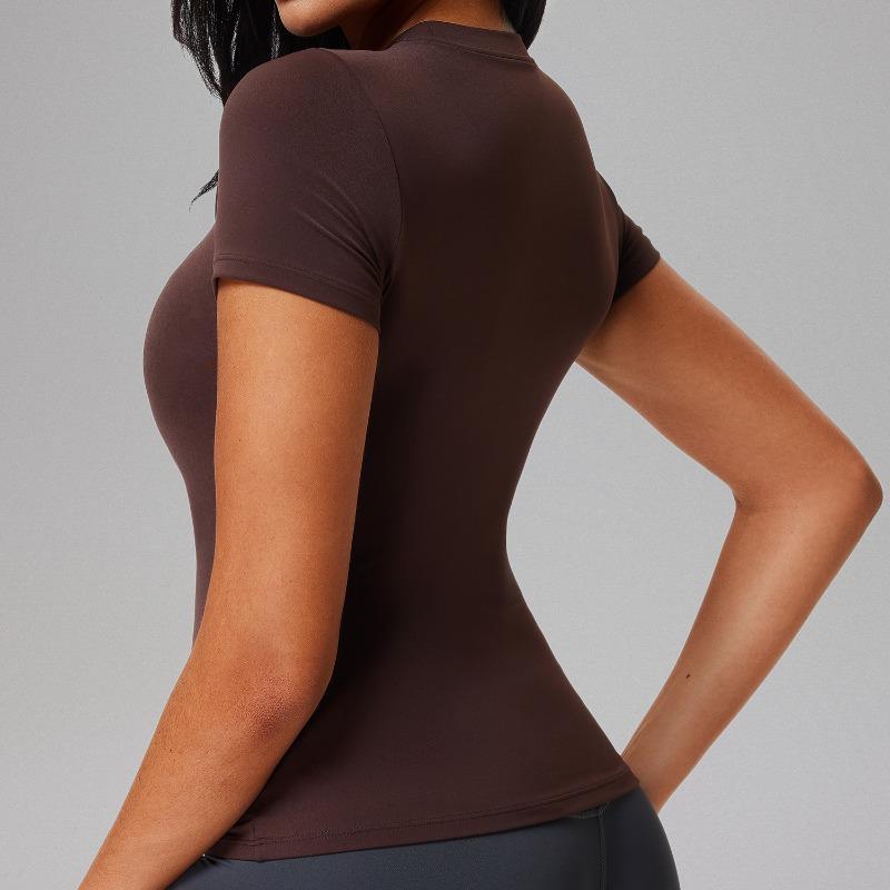 Slim Fit Sports Short Sleeve – Quick Dry Athletic Shirt – Sweat Wicking & Stretchy – Ideal for Crossfit Pilates Daily Training