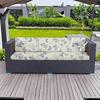 Rutschfeste Outdoor-Sofa-Kissenbezüge mit tropischem Druck, Möbelschutz, Ersatz für einzelne Sitzkissen