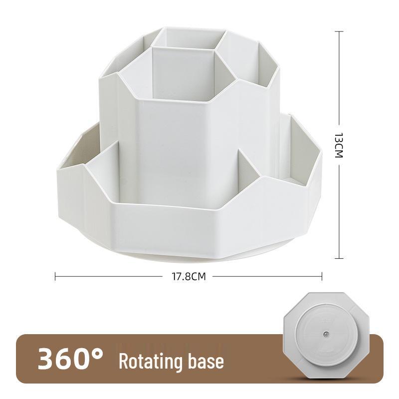 

Вращающийся пенал большой вместимости и многофункциональный настольный органайзер