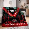 1pc V for Vendetta Flannel Throw Blanket - HD Printed Lightweight Soft Warm All-Season Blanket for Sofa, Bed, Travel, Camping 086