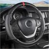 Car Steering Wheel Cover, 15 Inch Anti-Slip Steering Wheel Protector, Carbon Fiber & Microfiber PU Leather Steering Wheel Cover For Women And Men,