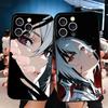 Genshin Impact Arlecchino Soft Phone Case for iPhone 16 16E 17 Air 15 Pro Max 14 Plus 13 Mini 11 12 7 Black Cover Back Shell