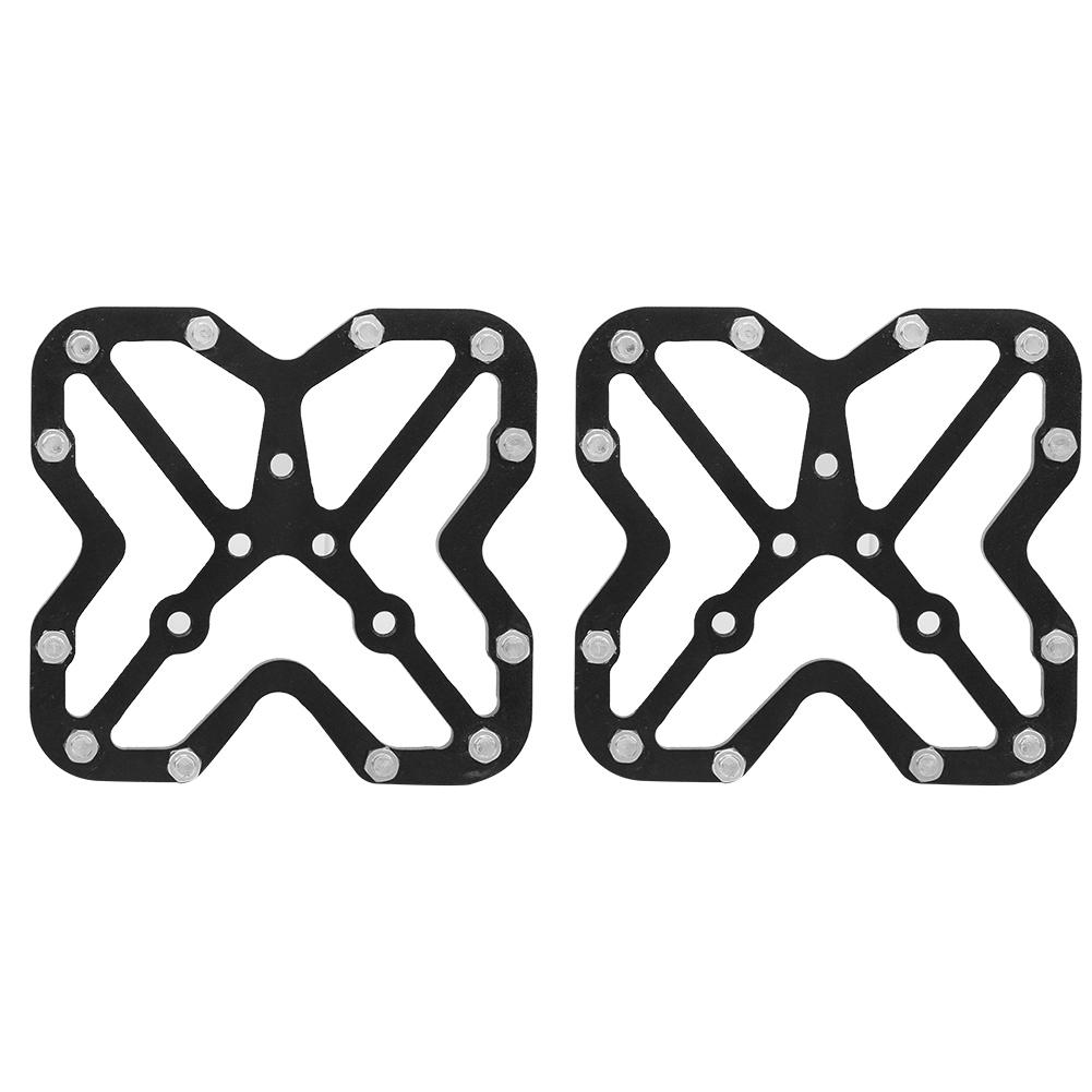 1 Pair  Aluminum Alloy Bike Bicyle Large Clipless Pedal Platform Adapters for SPDBlack