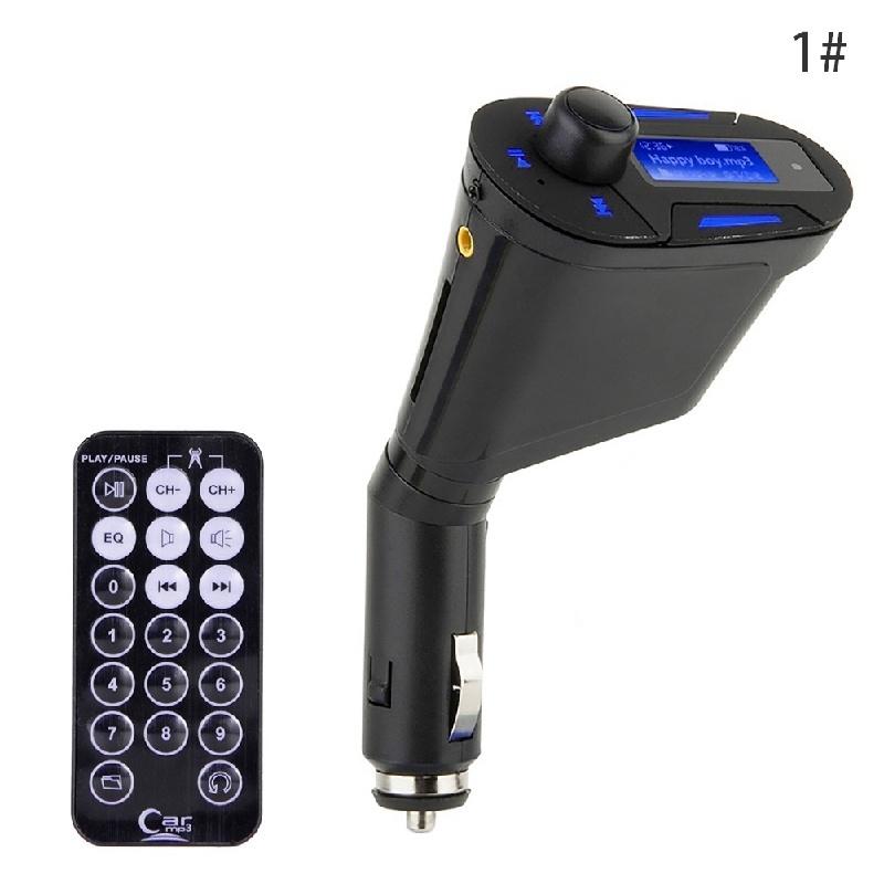 Newest Car MP3 Player Wireless FM Transmitter Modulator with USB SD MMC LCD With Remote Car MP3 Play