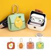 Multipurpose Leather Earphone Bag Cute Fruit Coin Purse Storage Bag Mini Lipstick Bag  Student