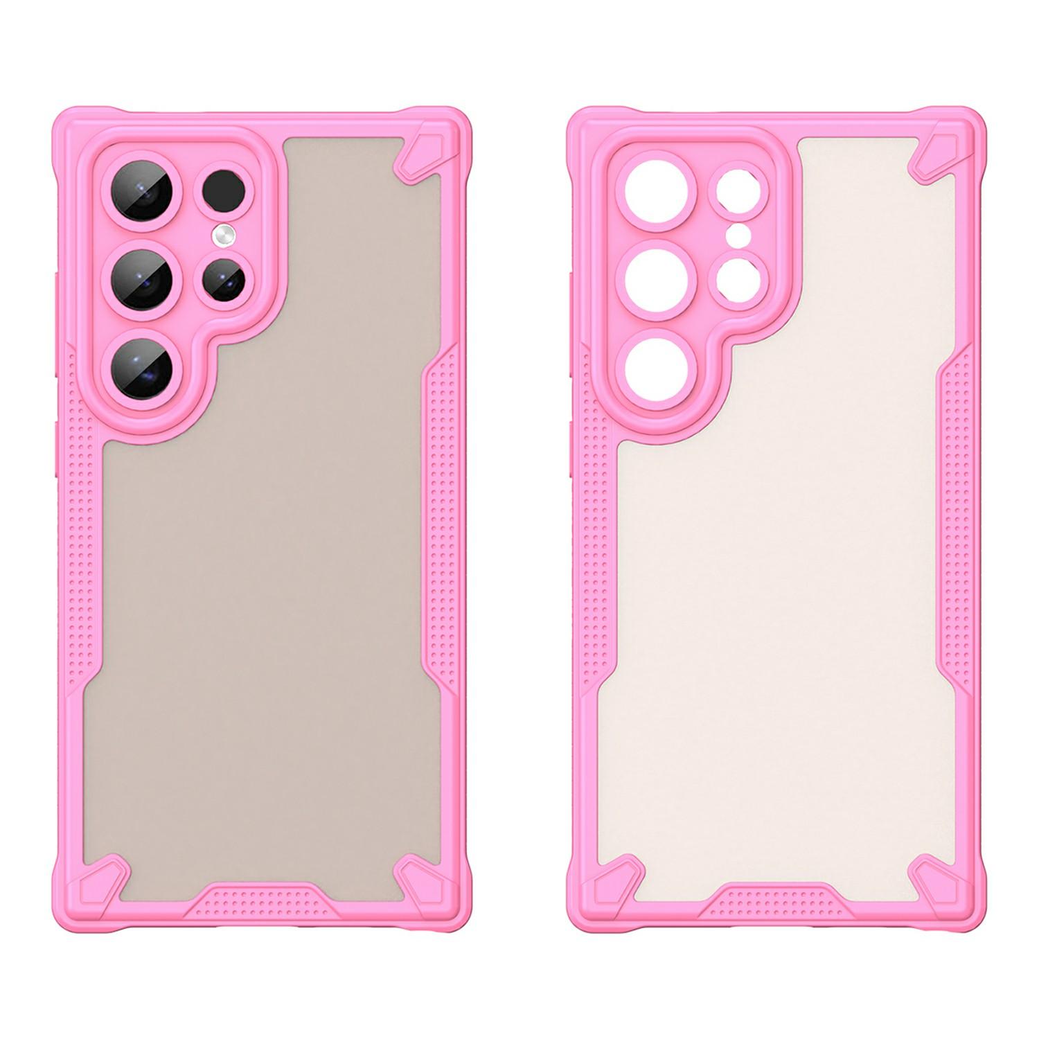 

For Samsung Galaxy S24 Ultra Case PC+TPU Frosted Phone Back Cover Purple