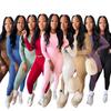 TW815 Women's Brushed Slimming Fitness Set - Sexy, High Elasticity, Fashionable Sportswear for a Stylish Commute