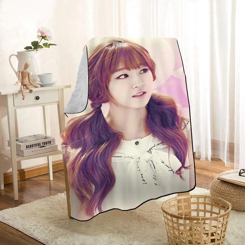 Modern Popular LABOUM KPOP Girl Blanket On For The Sofa/Bed/Car Portable 3D Blanket For Kid Home Textile Fabric 1009