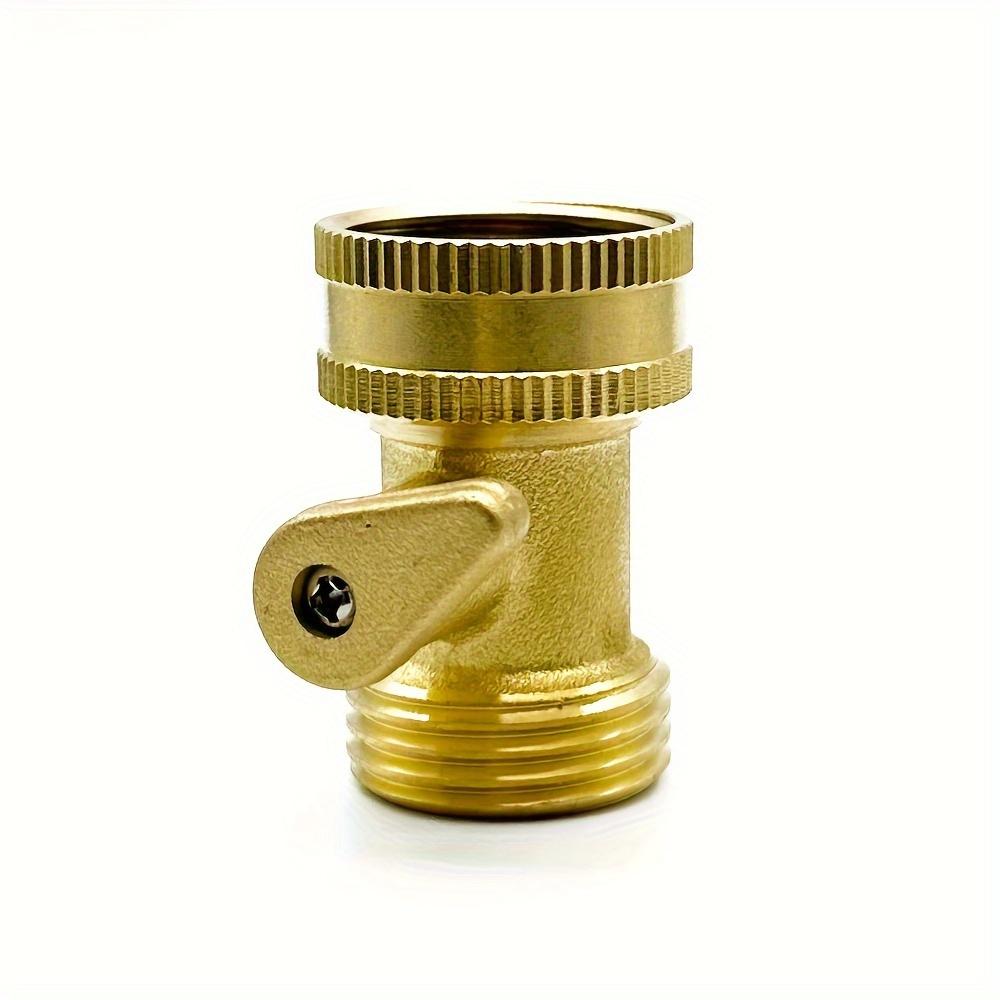 1pc/2pcs Single-way Brass Closure Valve, Garden Ball Valve Faucet Garden Hose Closure Valve Garden Water Hose Connector