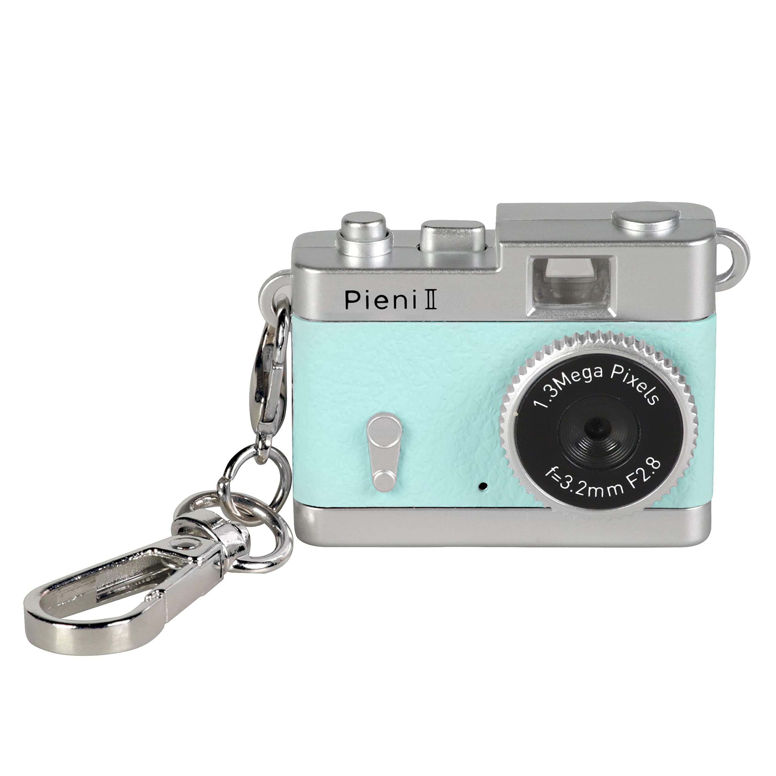 [Amazon.co.jp Exclusive] Kenko Pieni II Digital Toy Camera, Mint, Keychain Set, 1.31 Megapixels, Photo and Video Capability, MicroSD Card Slot, 144329