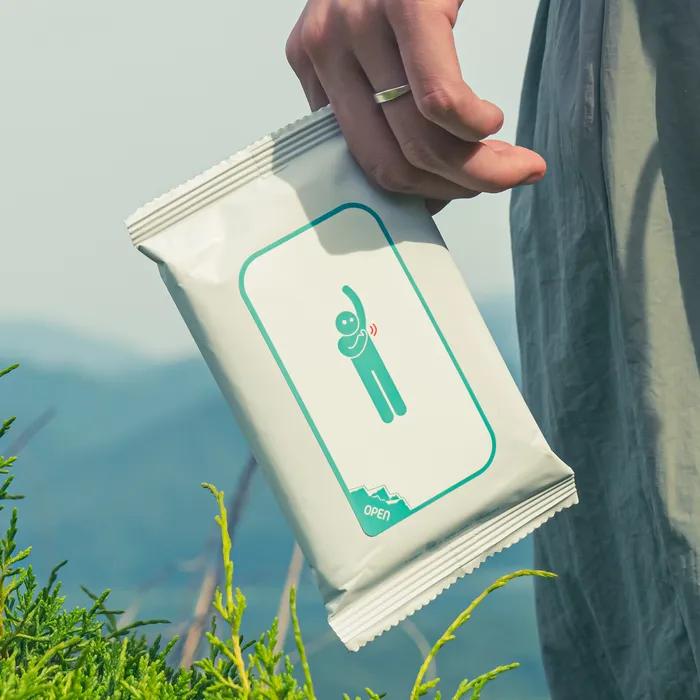 Outdoor Tissue (10 sheets) Body Deo Powder Hiking Travel Camping Shower Tissue