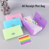 A6 Waterproof 13-Pocket Mini Accordion Storage Bag - Multi-layer File & Bill Holder