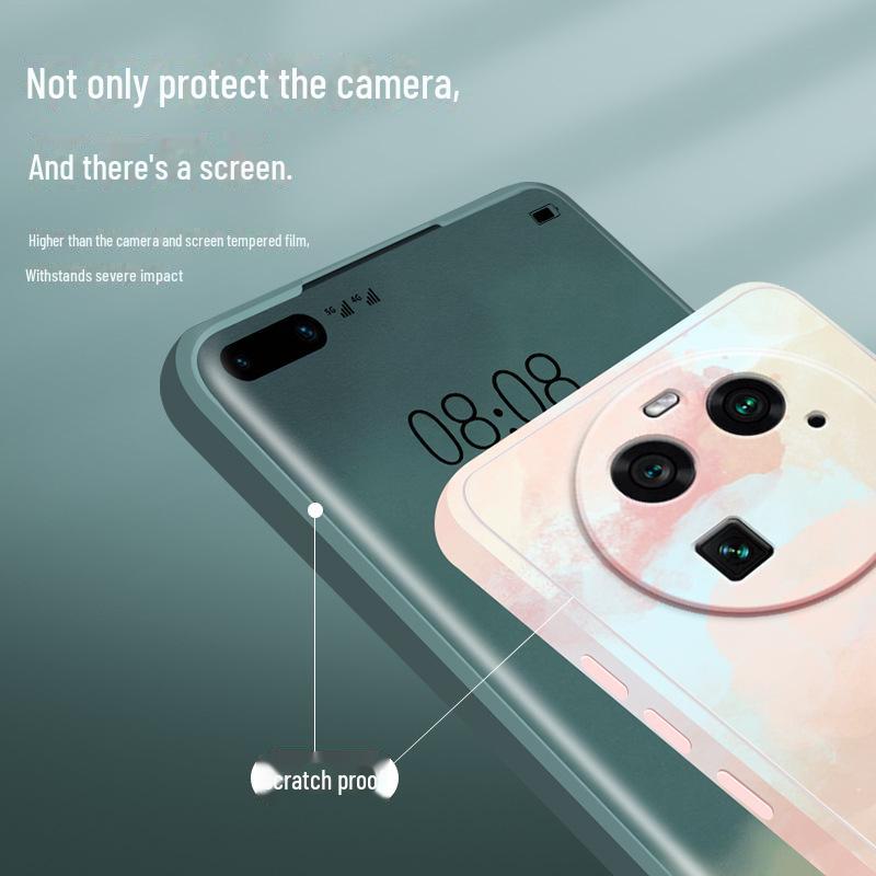 Liquid Silicone Anti-fall Case for OPPO Find X6 Pro - Compatible with Find X5/X3/X3 Pro X2