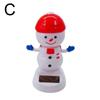 New Arrival Christmas Car Ornament Solar Ornament Bobblehead Doll Christmas Modeling Ornament Gift Creative Interior Car Supplie