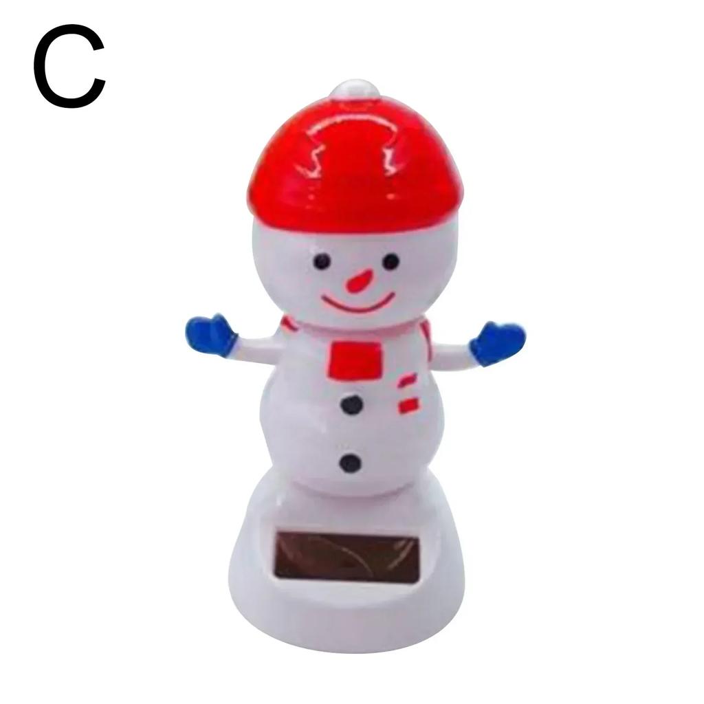 New Arrival Christmas Car Ornament Solar Ornament Bobblehead Doll Christmas Modeling Ornament Gift Creative Interior Car Supplie