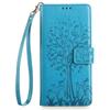 For Honor Play 50 Plus 5G/Play 8T 5G/X7b 4G/90 Smart Case Imprinted Deer Tree Pattern Leather Phone Wallet Cover