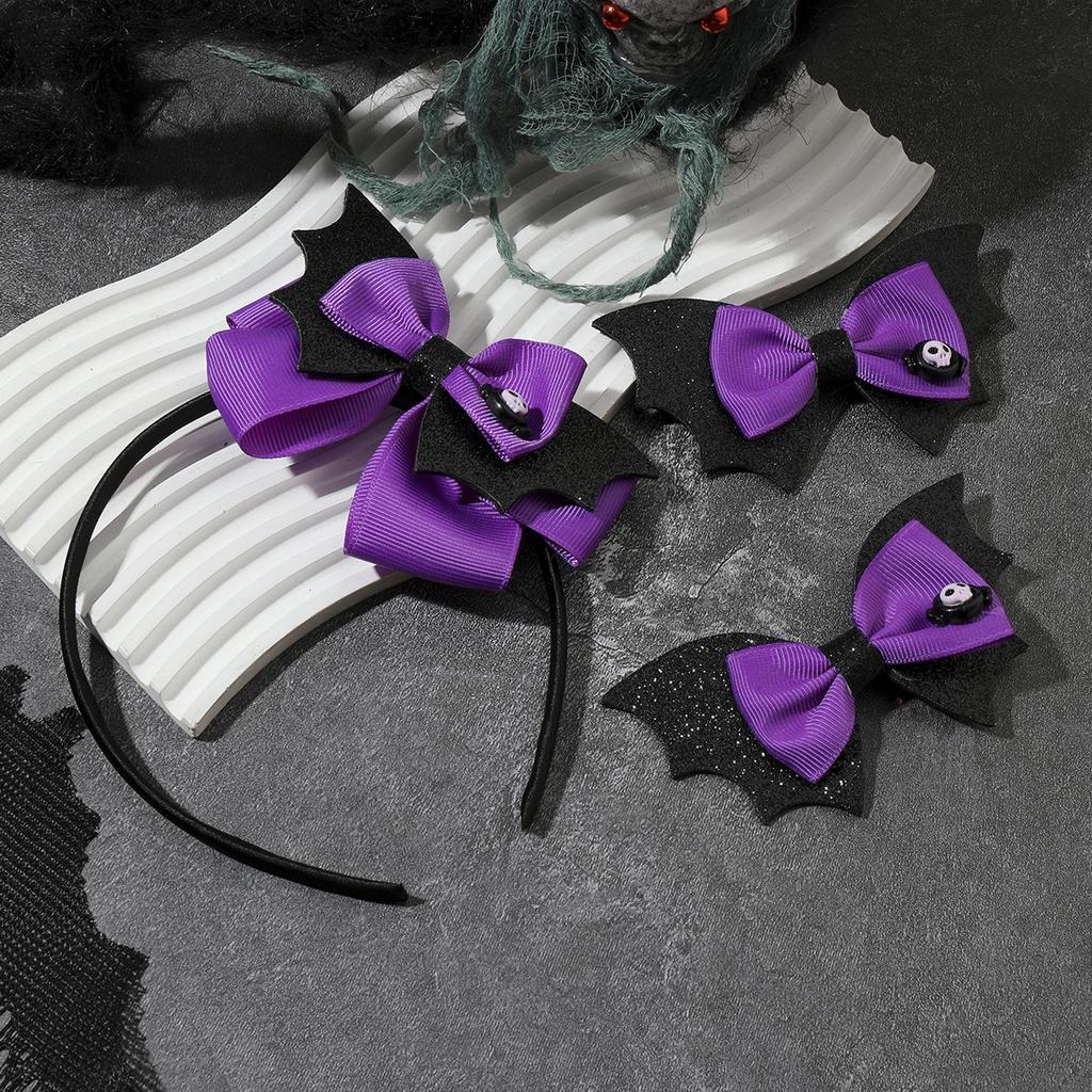 3 STÜCKE Neue Niedliche Halloween Cartoon Schleife Lieblich Mädchen Haarband Haarnadeln Kinder Kopfschmuck Haarklammer Haarspangen Haaraccessoires Geschenk