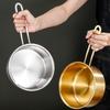 Durable Stainless Steel Milk Pot Thickened Small Food Supplement Pot Multifunctional Cooking Sauce Bowl