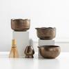 Gilded Matcha Tea Set Ceramic Spout Matcha Bowl Tea Whisk Set Japanese Style Tea Bowl Matcha Powder Stirrer