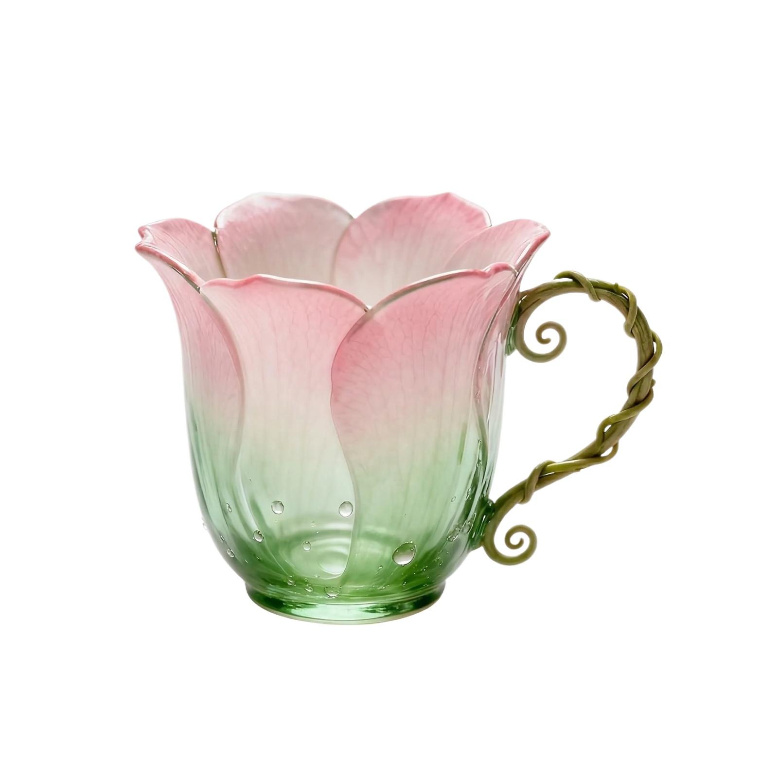 Creative Floral Mug (With Handle) — Suitable For Coffee, Milk, Tea, And Home Use One Size