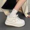 Campus women's shoes 2025 new shoes students autumn platform sports leisure versatile white shoes