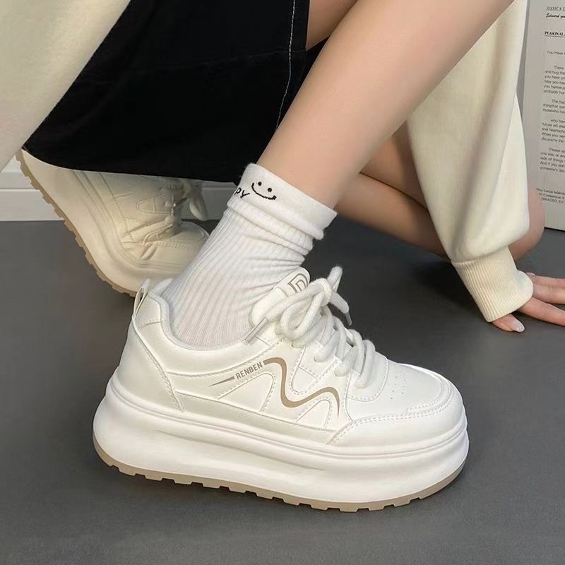 

Campus women s shoes 2025 new shoes students autumn platform sports leisure versatile white shoes 40 хаки