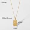 2026 Newest 18K Gold Stainless Steel Pendant Necklace Fashionable Waterproof Hypoallergenic Geometric Design Unisex for Wedding