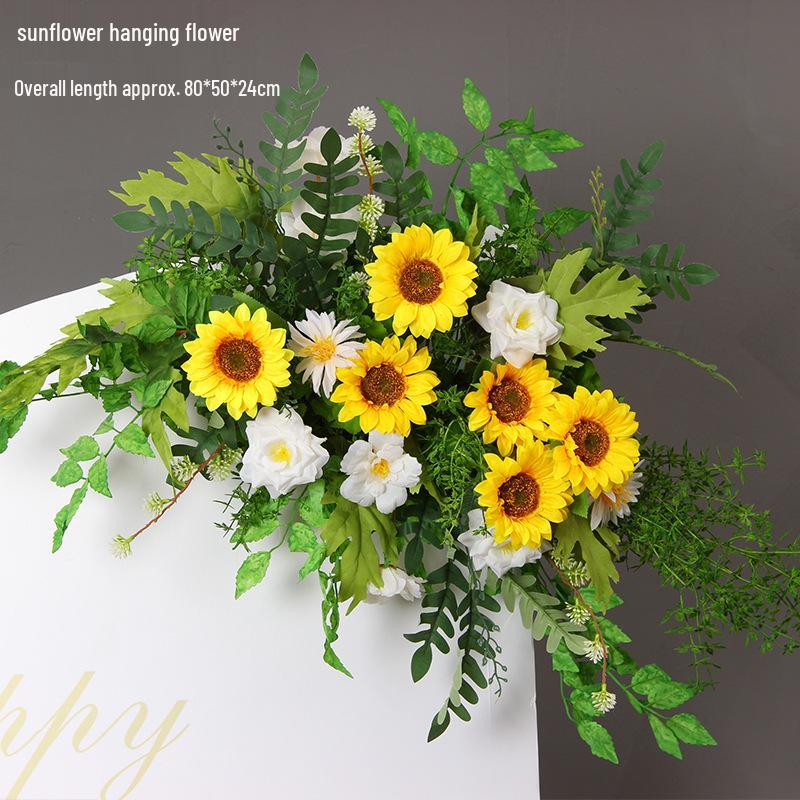 Mori Style Artificial Wedding Floral Aisle Decoration