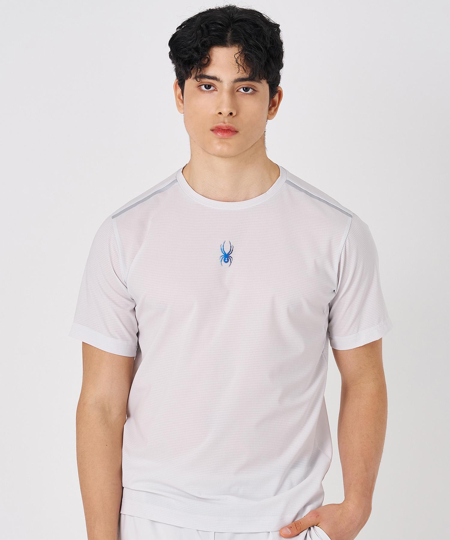 Spyder Men S Air-Dot Running Short Sleeve T-Shirt Spkmcnrs232Mlgr Light Gray/095