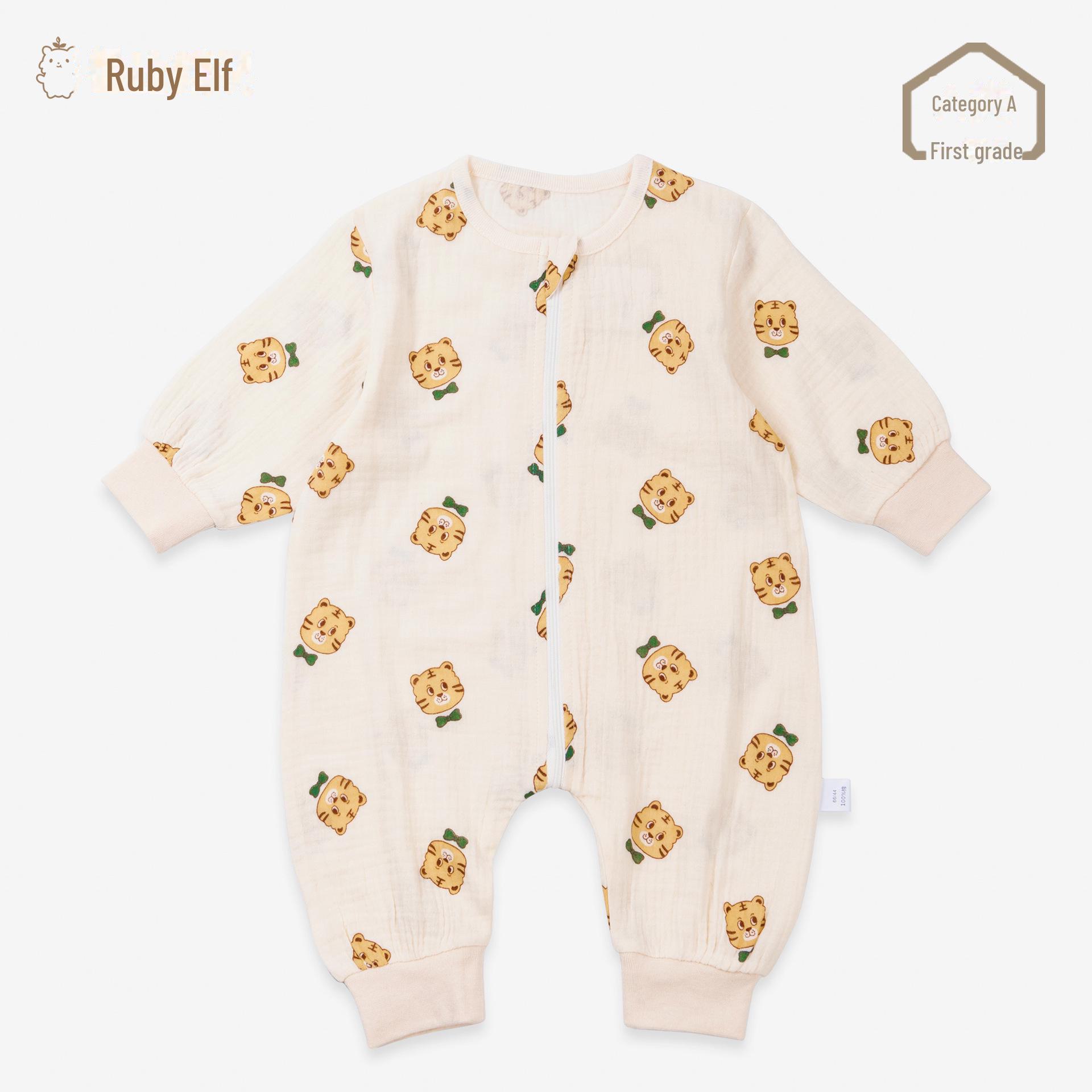 

Спальный мешок из хлопка для младенцев с раздельными штанинами: Всесезонное одеяло с защитой от ударов для новорожденных и малышей в комнатах с кондиционером. 73 cm