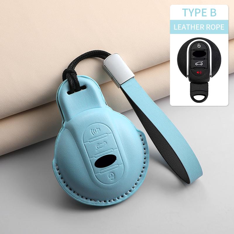 Car Key Case Cover For BMW Mini Cooper JCW Countryman Aceman Cabrio F55 F56 F57 F54 F60 Car Keychain Shell Protector Accessories