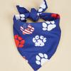 Reversible Double-Sided American Flag Pet Scarf Bib for Dogs