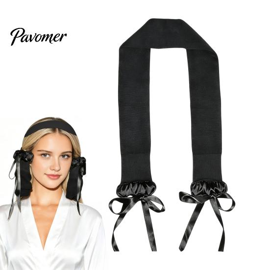 No Heat Curling Hair Band with Comb, Adjustable Drawstring Curler Headband, Women Overnight Tool for Long Thick Styling Tools