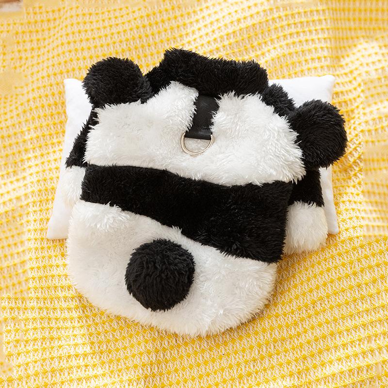 

Cute cow cat transformation clothing can be towed autumn and winter warm bipods, puppy dog teddy pet cat clothes L (recommended weight 8-5.5 kg)