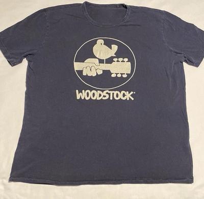 Vintage Woodstock Concert Zwart Katoenen T-shirt Alle maten Unisex HRN143