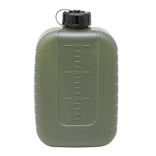 CAPTAIN STAG (CAPTAIN STAG) Lagoon Water Bottle, 2000ml, with Graduated Marks, Olive, Made In Japan, UE-2045