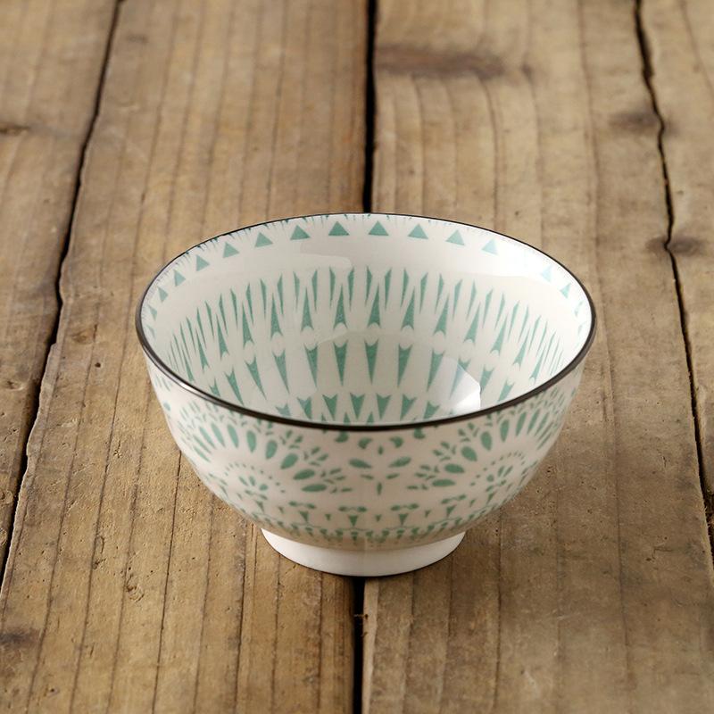 4,5 tums japansk keramisk risskål för porslin, hushåll, kök, restaurang, rund, skållningsfri nudelsoppaskål, ny 2025