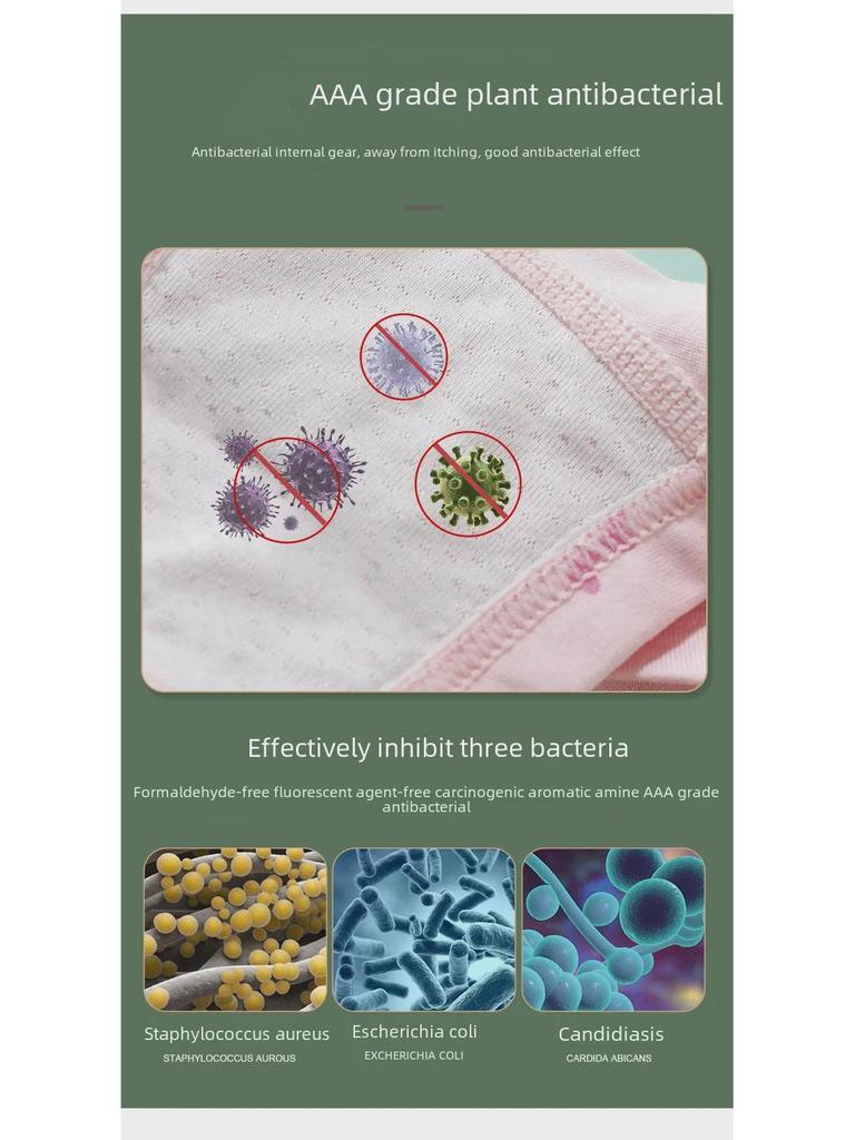 Dívčí bavlněné antibakteriální boxerky s kresleným potiskem, velikost M a L