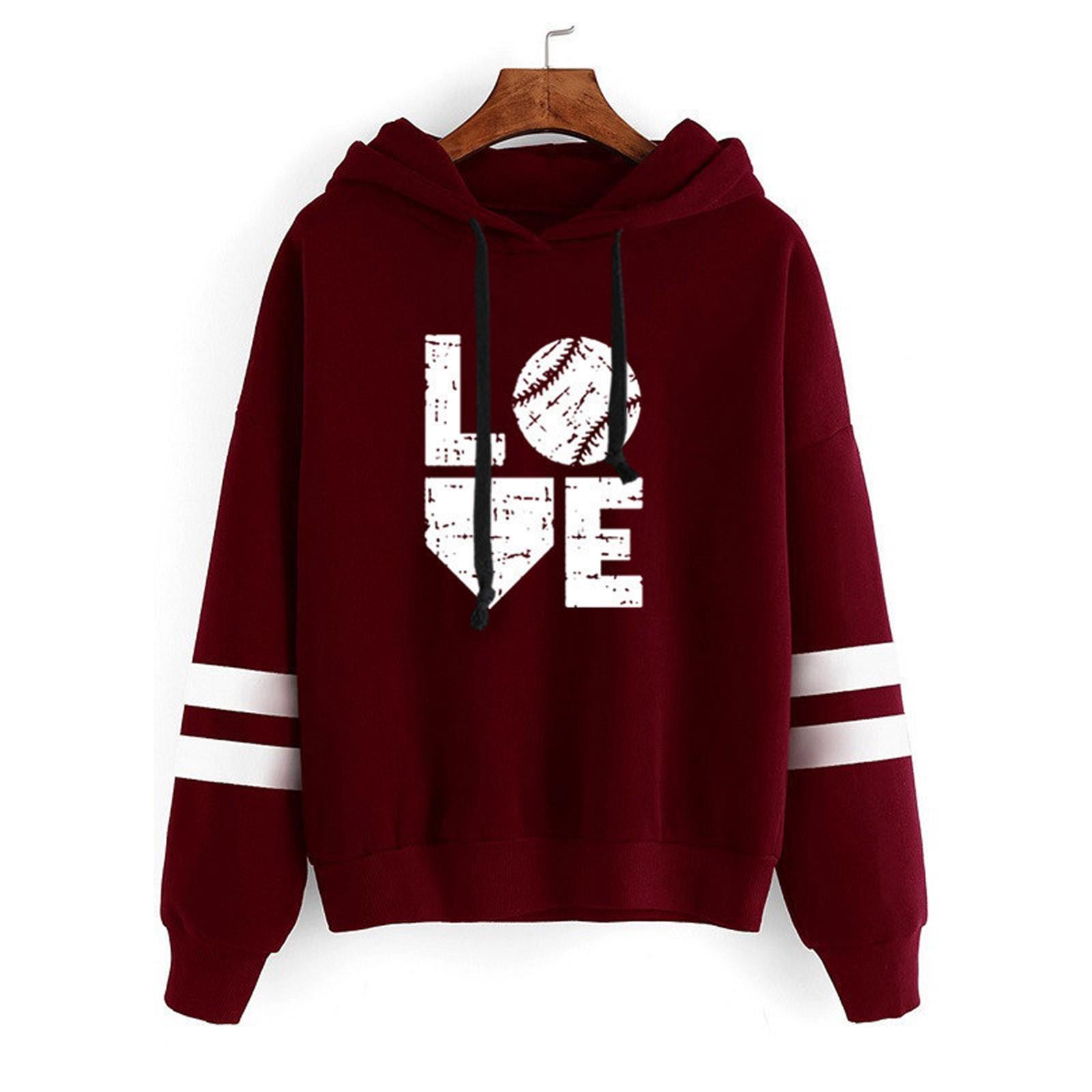 

Women s Lightweight Long Sleeve Casual Pullover Hooded Tops S винний