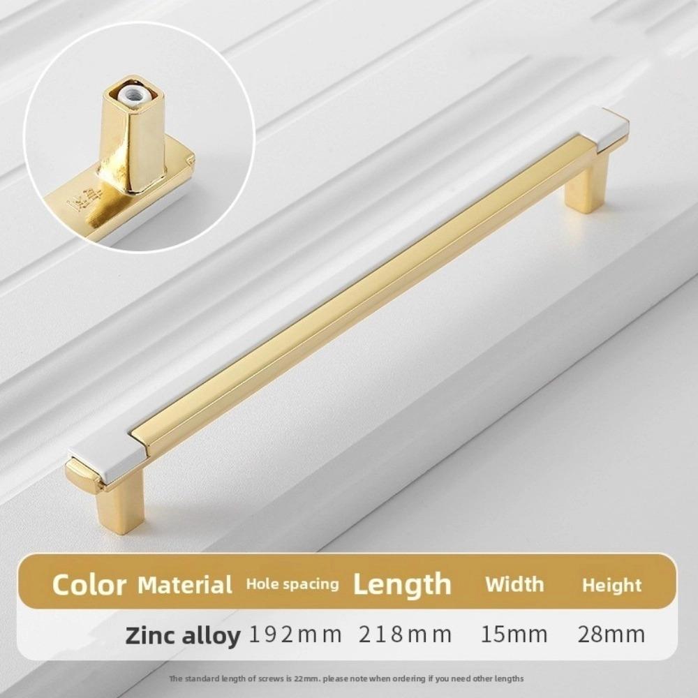 Double-colors Cabinet Pull Zinc Alloy Drawers Pull Nordic Kitchen Cabinets Handle  Cabinet Hardware
