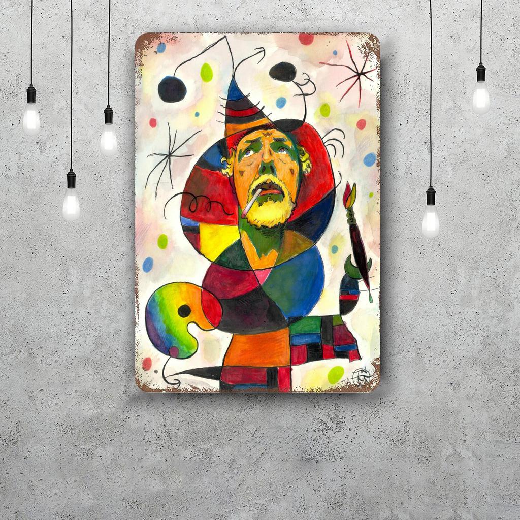 miro art Vintage Tin Sign Home Decor Wall Decor Art Wall Mural Room Decoration Decor Retro Metal Sign Plate Bar Posters