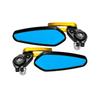 Motorcycle Rearview Mirror Wide Angle View Anti Shake Design Improved Safety For Commuting And Tourings